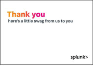 Picture of Splunk Thank you Card